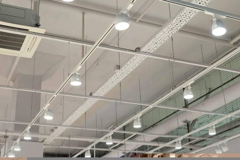 Suspended ceiling installation as part of a commercial office fit-out in Essex